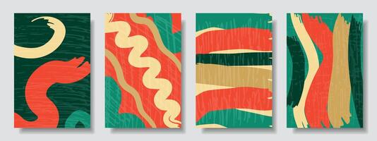 Creative concept of festive bright and juicy covers or backgrounds. Modern abstract design with liquid shapes with overlay effect. vector