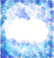 Watercolor art background cover template set. Wallpaper design with paint brush, blue color, brush stroke. vector