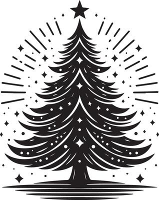 Christmas tree illustration