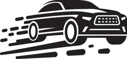 Car icon with a speedometer and speedometer vector