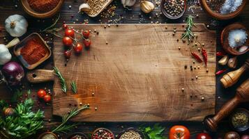 Culinary setting with space for promotions photo