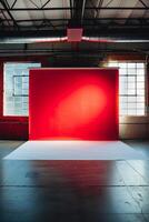 Empty wall backdrop providing ample room photo