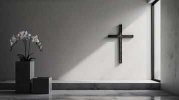 Clean and modern minimalistic design inspired by Christian faith photo