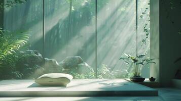 Inspirational layout with motivational quotes and serene imagery photo