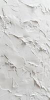 Textured White Plaster Wall Background with Abstract Patterns photo