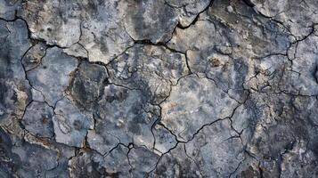Top-down composition rough and rugged texture of a concrete surface photo