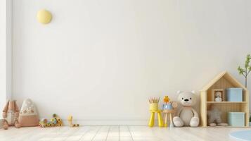 Children's room with white space for copy. photo