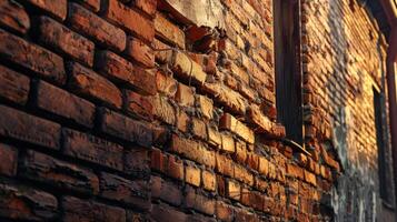 Cozy poster with brick texture. photo