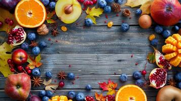 Inspirational poster layout with quotes about wellness and nutrition photo