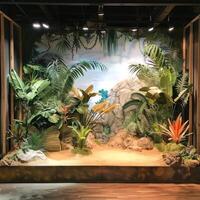 Lifelike display stage design photo