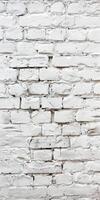 Textured White Brick Wall Background for Design and Creative Projects in High Resolution photo