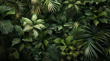 Artistic depiction of dense foliage. photo