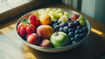 Fresh and Vibrant Fruit Bowl photo
