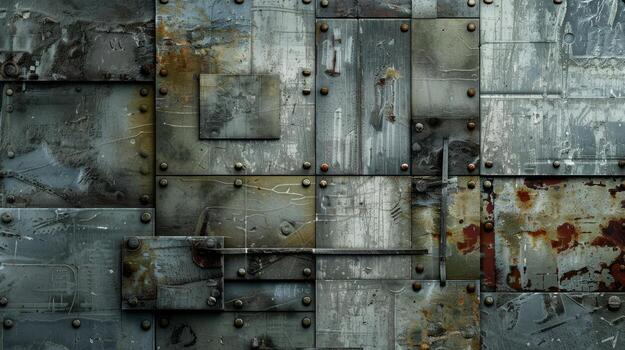 Conceptual background with industrial materials. photo