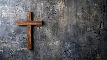 Copy space with a cross and copy of the Book of Exodus photo