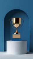 High-resolution image showcasing the understated beauty of an award podium photo