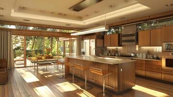Dynamic kitchen design layout photo
