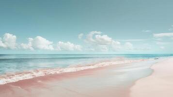Minimalist composition highlighting the peace and calm of a beach holiday photo