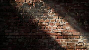 Shadowy outline of a brick texture background photo