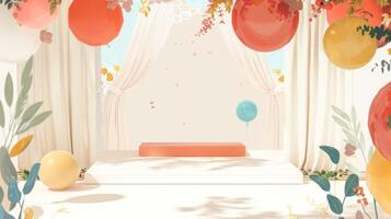 Clear and open layout with room for text photo