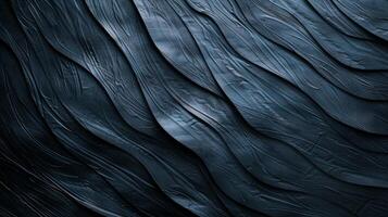 The image is a close up of a blue wave pattern photo