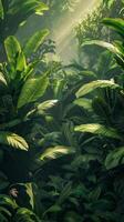 Conceptual image of lush foliage. photo
