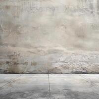 Textured Concrete Wall with Subtle Cracks and Weathered Surface photo