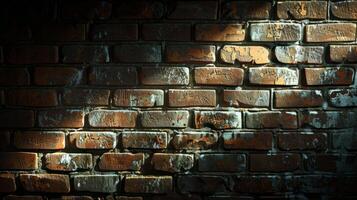 Shadowy outline of a brick texture background photo
