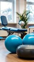 Background image with copy space for describing physiotherapy techniques. photo
