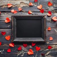 Love-themed photo frame for Valentine's Day memories.