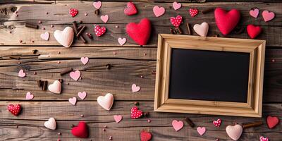 Love-themed photo frame for Valentine's Day memories.