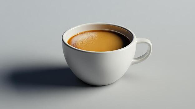 Coffee cup with only coffee visible. photo