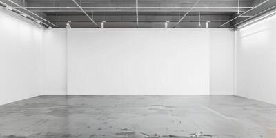 Empty white backdrop serving as a blank canvas for discussing and confronting racial injustices. photo