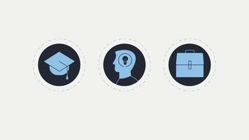 Infographic design template with circles. Business concept with 3 options, steps. Can be used for workflow diagrams vector