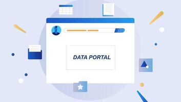 Modern flat design business concept for online shopping to use for web design vector