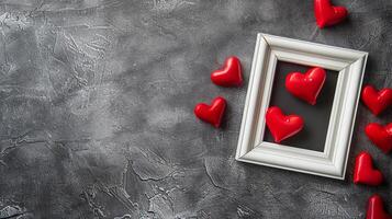 Love-themed photo frame for Valentine's Day memories.