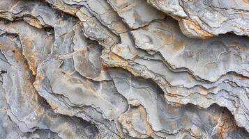Close-up shot of stone texture with unique patterns. photo