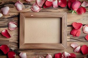 Love-themed photo frame for Valentine's Day memories.