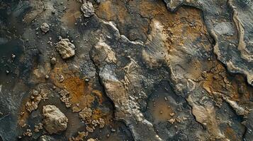 Detailed aerial view of texture material. photo