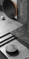 Modern Minimalist Architectural Design with Geometric Shapes photo