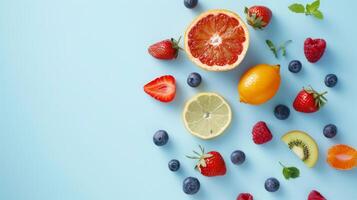 Minimalism spring fruit composition is both refined and refreshing photo