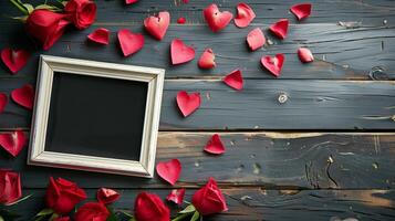 Love-themed photo frame for Valentine's Day memories.