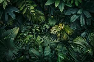 Clean, minimalistic view of rainforest. photo