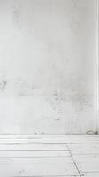 Minimalist White Wall and Floor Background with Subtle Texture photo