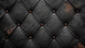 A black and gold quilt with a gold border photo