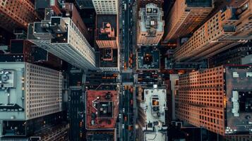 Top-down perspective capturing the visual photo