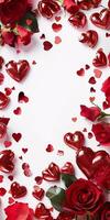 Love-themed photo frame for Valentine's Day memories.