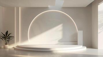 Minimalist Modern Interior with Soft Natural Light photo
