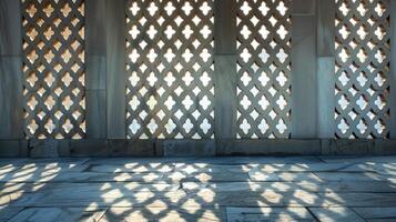 Conceptual shadow on wall pattern photo