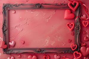 Love-themed photo frame for Valentine's Day memories.